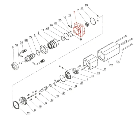 IRS-100001 Center Gun Body IRS F4MB-XL