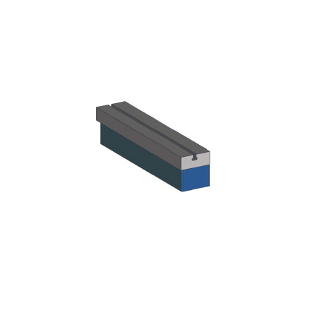 Guide with T-slot, 1000 mm