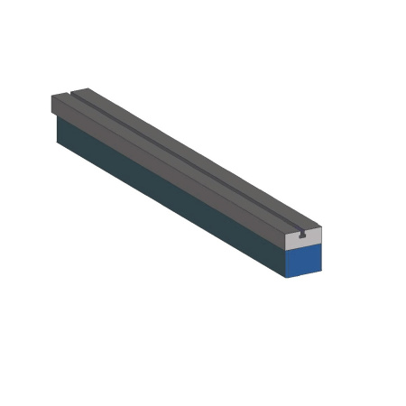 Guide with T-slot, 2000 mm