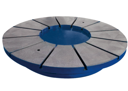 Round mounting plate with T-slot, 1000 mm